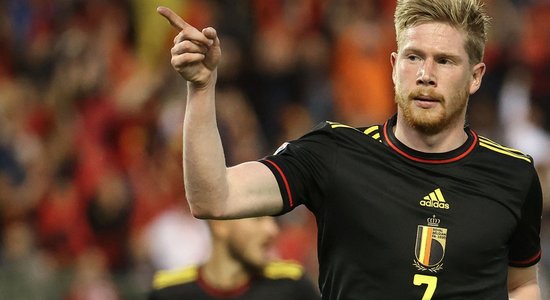 Beļģija UEFA Nāciju līgā gūst sešus vārtus pēc kārtas pret Poliju
