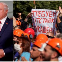 Lukašenko pamanījis 'darba kolektīvu šūpošanu'; draud streikotājiem ar uzņēmumu krahu