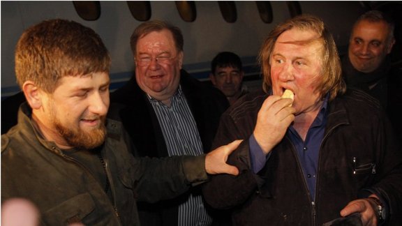 Gerard Depardieu and Ramzan Kadyrov