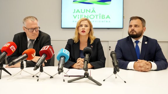 "Jaunās vienotības" preses konference par valdības veidošanas procesu - 6