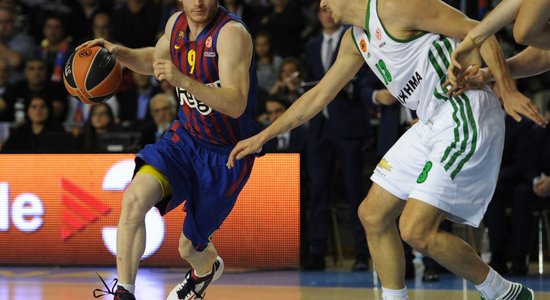 'Barcelona' Latiševa tiesātajā mačā iekļūst Eirolīgas 'Final Four'