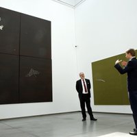 Foto: Valsts prezidents apmeklē Latvijas Nacionālo mākslas muzeju