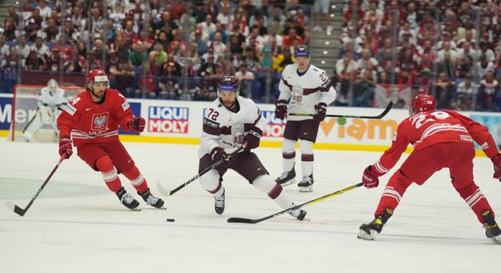 Сборная Латвии стартовала на чемпионате мира победой в овертайме над Польшей