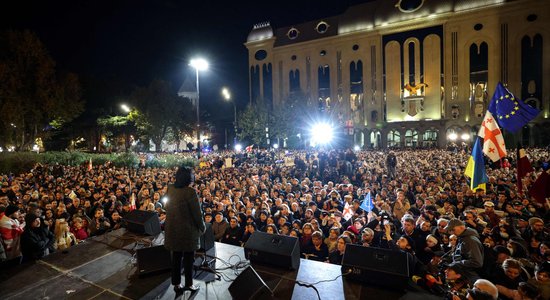 Gruzijas opozīcija izsludina vēl vienu protesta akciju