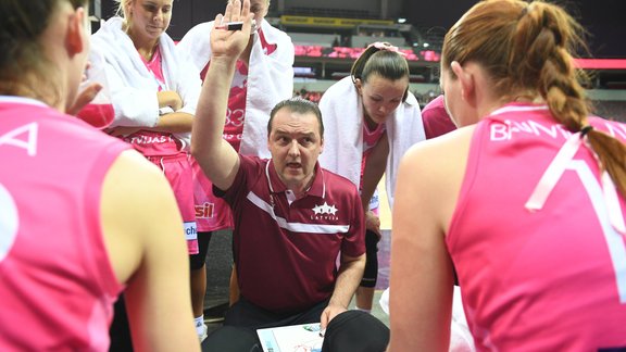 Basketbols, pārbaudes spēle: Latvijas sieviešu basketbola izlase pret Baltkrieviju - 10