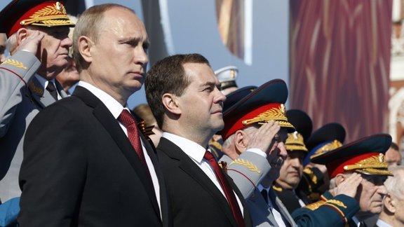 Vladimir Putin and Dmitry Medvedev