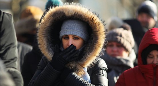 В ночь на понедельник на востоке Латвии ударит мороз до -14 градусов