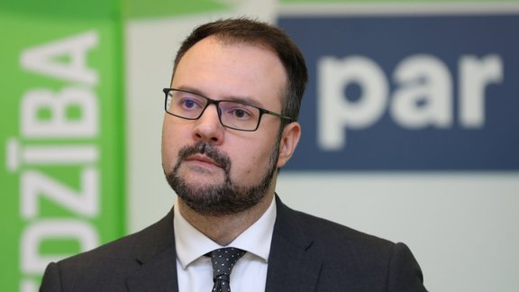 Partijas "Progresīvie" Ministru prezidenta amata kandidāts Kaspars Briškens