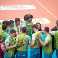 Jēkabpils 'Lūšu' volejbolisti gūst panākumu pirmajā Latvijas čempionāta pusfināla spēlē