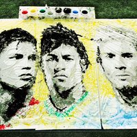 Video: Māksliniece ar futbolbumbu uzglezno Ronaldo, Neimaru un Messi