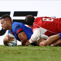 Samoa regbisti otrajā puslaikā salauž Krievijas pretestību un ar uzvaru sāk PK finālturnīru
