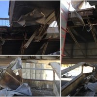 ФОТО: Из-за обвалившихся перил Вантовый мост могут закрыть