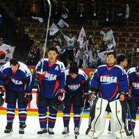 Austrijas, Korejas un Slovēnijas hokejisti kandidē uz vietu elitē
