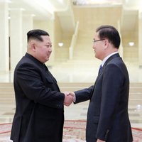 Ким Чен Ын впервые принял делегацию из Южной Кореи