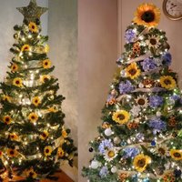 ФОТО. Новогодний тренд 2019: елки в подсолнухах