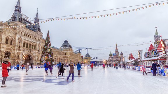 Maskava, ziemassvētki, slidotava, Sarkanais laukums