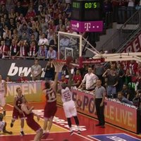 Video: Strēlnieka pārstāvētā 'Brose Baskets' bundeslīgas finālspēlē izrauj uzvaru pēdējā sekundē