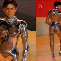Зендая удивила поклонников откровенным нарядом гибрида человека и робота
