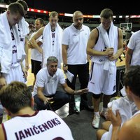 Latvijas basketbolistiem neizdodas vēlreiz uzvarēt Krieviju