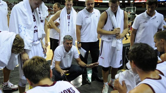 Pārbaudes spēle basketbolā: Latvija - Krievija (2.mačs)