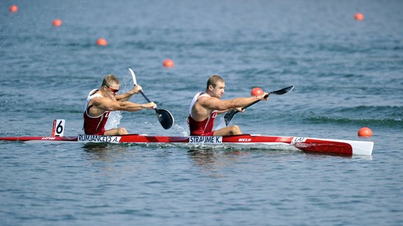 Londona 2012: smaiļošana, Straume un Rumjancevs - 4