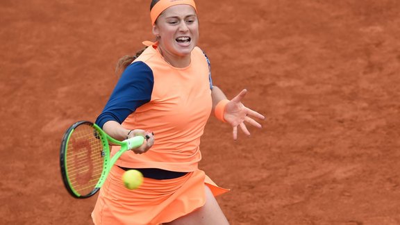 Teniss, Prāgas WTA turnīra pusfināls: Ostapenko pret Plīškovu - 5