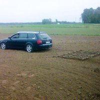 Bauskā lauka apstrādei traktora vietā iejūdz 'Audi'