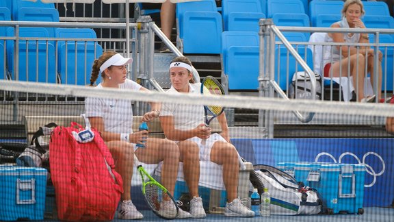 Tokijas olimpiskās spēles: Ostapenko/Sevastova – Peresa/Stosura - 4