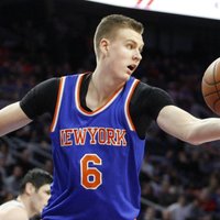 Porziņģim pieticīgs sniegums; 'Knicks' zaudē 'Pistons' basketbolistiem