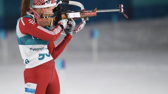 Phjončhanas olimpiskās spēles. Biatlons, Baiba Bendika - 5