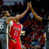 NBA čempione 'Warriors' un 'Rockets' nonāk soli no pusfināla