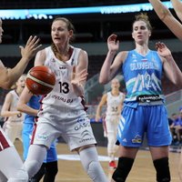 Latvijas basketbolistes pēdējā pārbaudes spēlē pirms Eiropas čempionāta piekāpjas Slovēnijai