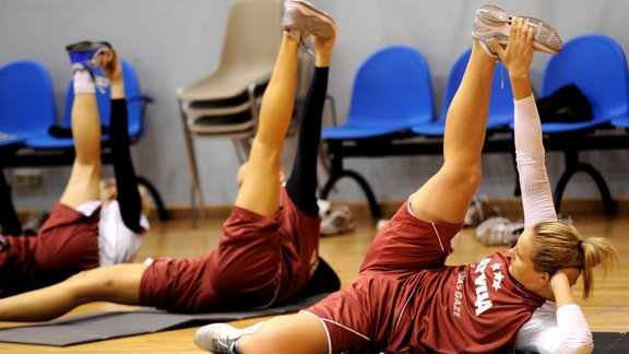 Latvijas sieviešu basketbola izlases treniņš - 18