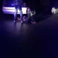 Video: Pēc pakaļdzīšanās Madonā policija 'sašņorē' huligānu; policija sāk kriminālprocesu