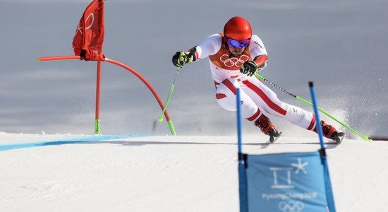 XXIII Ziemas olimpisko spēļu rezultāti kalnu slēpošanā vīriešiem milzu slaloma disciplīnā (18.02.2018.)