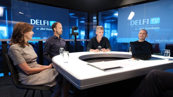 Delfi TV ar Domburu: Jānis Turlajs, Inga Vilka, Jānis Ķuze, Ivars Zviedris - 8