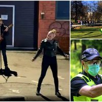 Policija Rīgas centrā pievērsusi uzmanību vairākām 'disenēm' ar krievu mūziku