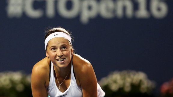 Jelena Ostapenko of Latvia 