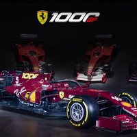 'Ferrari' prezentē mašīnas krāsojumu savām 1000. F-1 sacīkstēm