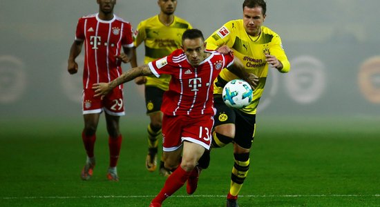 'Bayern' pēc uzvaras pār Dortmundes 'Borussia' nostiprinās bundeslīgas galvgalī