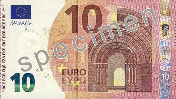 Jaunā 10 eiro banknote - 2