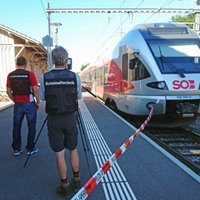 Ar nazi bruņots vīrietis Šveicē uzbrūk pasažieriem un aizdedzina vilcienu