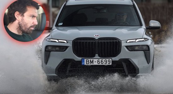 Video: Ernests Gulbis izmēģina lielo 'BMW X7' apvidnieku