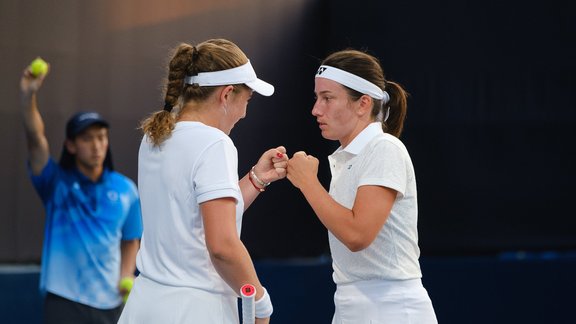 Tokijas olimpiskās spēles: Ostapenko/Sevastova – Peresa/Stosura - 11