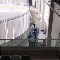 ФОТО, ВИДЕО: Работы в ледовом холле "Даугава" глазами строителя