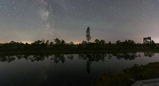 Foto: Gada populārākais 'zvaigžņu lietus' Ķemeru tīrelī