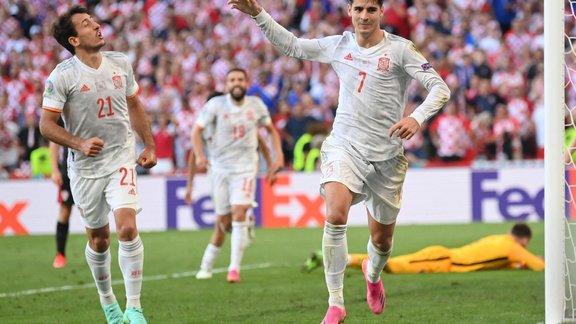 Futbols, Euro 2020: Horvātija - Spānija