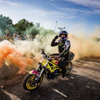 Moto triku meistars Gibieža izklaidēs 'Ferratum World RX of Rīga-Latvia' apmeklētājus