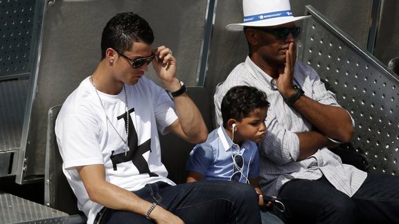 Cristiano Ronaldo and his son