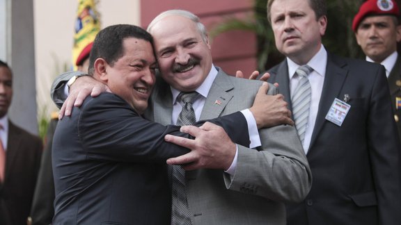 Hugo Chavez and Alexander Lukashenko